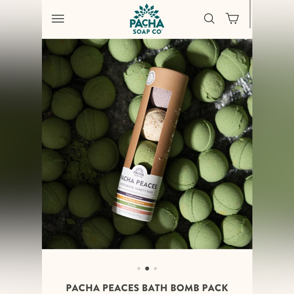 PACHA SOAP CO. - Pacha Peaces Froth Bomb Variety Pack, NIB